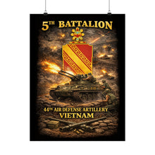 Load image into Gallery viewer, Matte Poster - 5th Bn, 44th Air Defense Artillery - Duster - Vietnam
