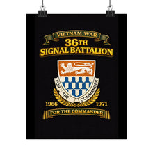 Load image into Gallery viewer, Matte Poster - 36th Signal Battalion Vietnam War tribute
