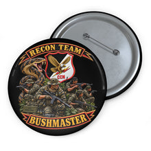 Load image into Gallery viewer, Custom Pin Buttons - Pocket Patch - Vietnam - Recon Team Bushmaster - 3D - Enhanced - Group
