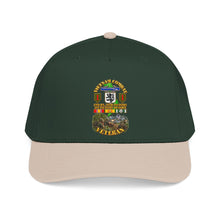 Load image into Gallery viewer, Mid Profile Baseball Cap - Vietnam Veteran Combat - 2nd Bn, 28th Infantry - 1st ID - with VN SVC - with Combat Scene - 3D - Transparent
