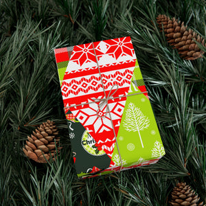 Gift Wrap Papers - Christmas and new year patchwork seamless