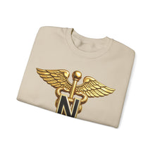 Load image into Gallery viewer, Crewneck Sweatshirt - Army Nurse Corps Branch Insignia - 3D - Enhanced
