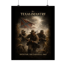 Load image into Gallery viewer, Matte Poster - 1st Texas Infantry in the cornfield - Poster
