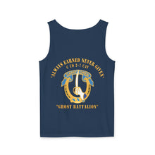Load image into Gallery viewer, Unisex Tank Top - Motivational Graphic Shirt, Perfect for Casual Outings, Gift for Friends, Fitness Wear, Summer Clothing - Army C Co 2nd Bn 7th Cavalry Regiment Ghost Battalion - V1
