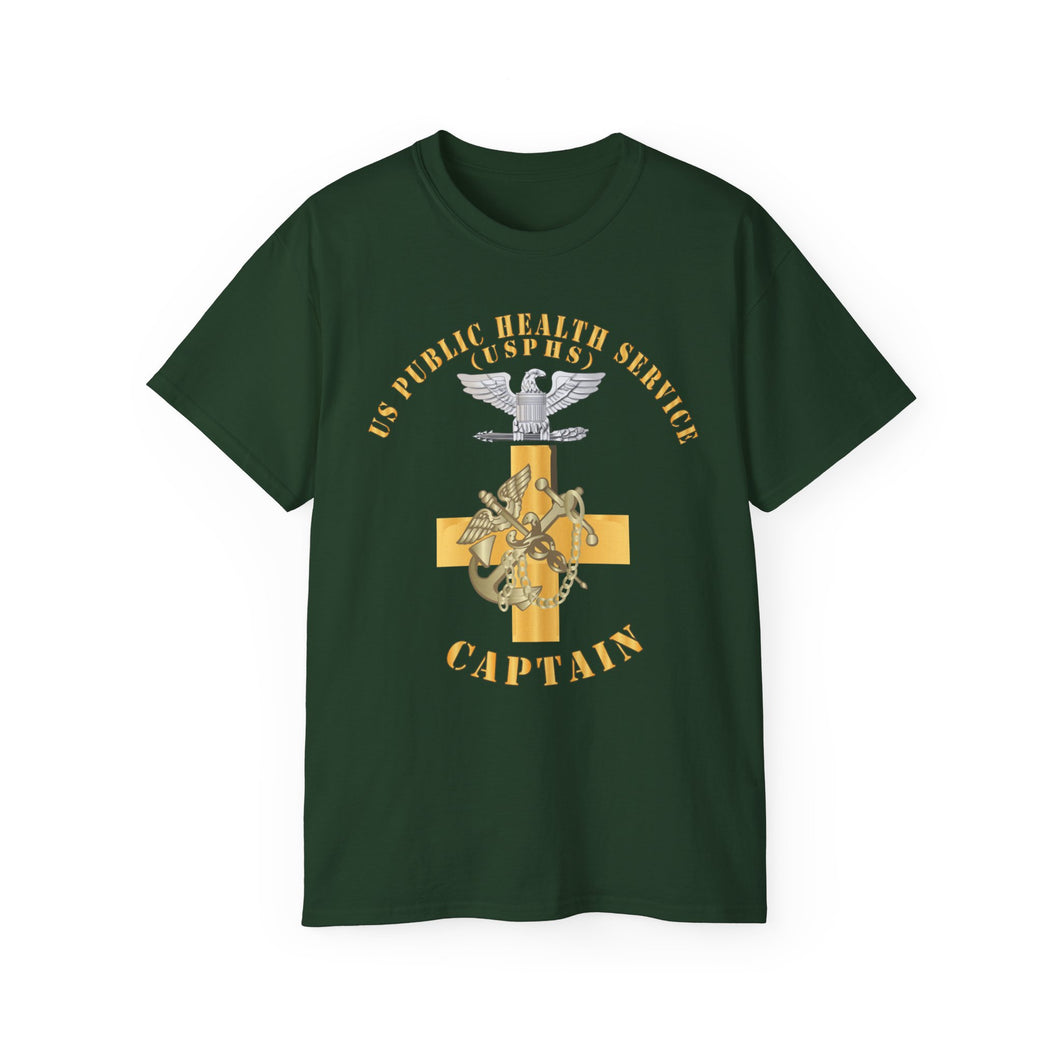 Unisex Ultra Cotton Tee - USPHS - USPHS - Insignia - Captain - Cpt X 300