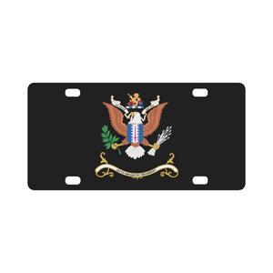 Army - Regimental Colors - 187th Infantry Regiment - LET VALOR NOT FAIL X 300 Classic License Plate