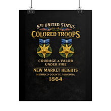 Load image into Gallery viewer, Rolled Posters - 5th USCT at New Market Heights - Shirt - Back
