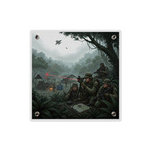 Load image into Gallery viewer, Acrylic Wall Art Panel - SOF Team Hitting a Jungle Drug Lab
