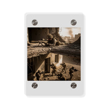 Load image into Gallery viewer, Acrylic Wall Art Panel - Marine Sniper Providing Overwatch for Breach Team
