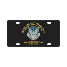 Load image into Gallery viewer, Army - 4th Bn 2nd AVN Regiment - CAB - 2ID - Camp Humphreys - ROK Classic License Plate
