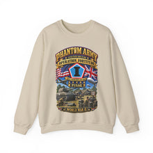 Load image into Gallery viewer, Crewneck Sweatshirt - Army - Phantom Army - Operation Fortitude - WWII - 1st FUSAG - 3D - Enhanced
