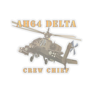 Kiss-Cut Stickers - AH-64 Oblique - AH-64 DElTA - Crew Chief - Lundy X 300