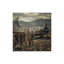 Load image into Gallery viewer, Acrylic Wall Art Panel - U.S. Air Force officer - Captured, KIA, Communist Guerrillas - AT-6 Shotdown - Cold War
