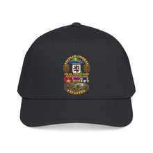 Load image into Gallery viewer, Mid Profile Baseball Cap - Vietnam Combat Veteran - 2nd Bn, 28th Inf 1st Inf Div - VN SVC w bronze star w OLC - 4 Stars w Battle Scene - 3D - Transparent
