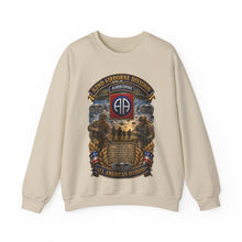 Load image into Gallery viewer, Crewneck Sweatshirt - Army  - 82nd Airborne Division - WWII to NOW - All American Division - 3D - Enhanced
