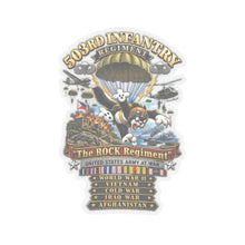 Load image into Gallery viewer, Kiss-Cut Stickers - Army - 503rd Parachute Infantry Regiment - The Rock Regiment - Wars - 3D - Enhanced
