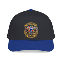 Load image into Gallery viewer, Mid Profile Baseball Cap - Army - 442nd Airborne Infantry Regimental Combat Team - 3D - Enhanced with EUR WWII SVC
