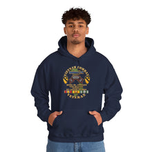 Load image into Gallery viewer, Hoodie – Army - Vietnam Combat Vet - H Co 75th Infantry (Ranger) - 1st Cavalry Div SSI  - 3D - Enhanced

