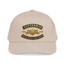 Load image into Gallery viewer, Mid Profile Baseball Cap - USCG - Cutterman - Officer w txt - 3D - Enhanced
