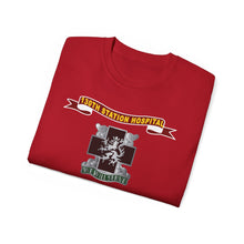 Load image into Gallery viewer, Unisex Ultra Cotton Tee - Army - 130th Station Hospital - Ribbon - DUI - Army Medical Service Corps Branch X 300
