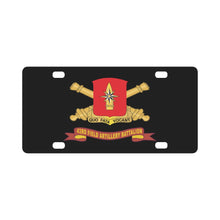 Load image into Gallery viewer, 43rd Field Artillery Battalion - Red w Br - Ribbon X 300 Classic License Plate
