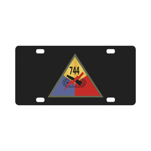 Army - 744th Tank Battalion SSI Classic License Plate