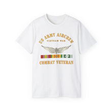 Load image into Gallery viewer, Unisex Ultra Cotton Tee - Army - US Army AirCrew - Air Crew Badge - Vietnam - Combat Veteran VN SVC X 300
