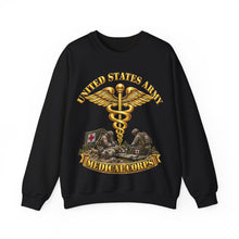 Load image into Gallery viewer, Crewneck Sweatshirt - Army - Medical Corps - US Army w Scene - 3D - Enhanced
