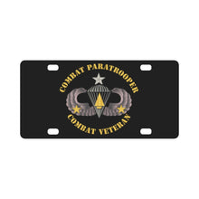 Load image into Gallery viewer, Army - Combat Paratrooper - Combat Veteran Classic License Plate
