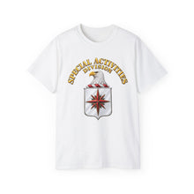 Load image into Gallery viewer, Unisex Ultra Cotton Tee - Special Activities Division - COA - Central Intelligence Agency - 3D - Enhanced
