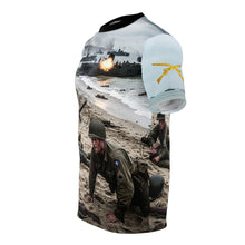 Load image into Gallery viewer, Unisex Tee - AOP US Army D-DAY Landings on Omaha Beach Design
