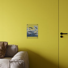 Load image into Gallery viewer, Acrylic Wall Art Panel - German jet fighters attacking US bombing formations
