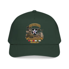 Load image into Gallery viewer, Mid Profile Baseball Cap - Army - 2nd Infantry Division w Br - Ribbon COLD WAR Vet Tab - Korea - 3D - Enhanced

