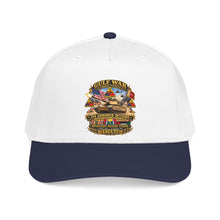 Load image into Gallery viewer, Mid Profile Baseball Cap - Army - Desert Storm - 2nd Armored Div - Combat Vereran Veteran w GULF SVC - 3D - Enhanced
