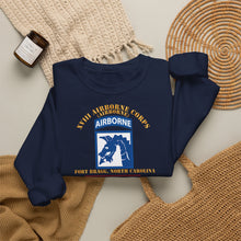 Load image into Gallery viewer, Crewneck Sweatshirt — Army - Xviii Airborne Corps  - Us Centcom - Desert Storm, Desert Shield Veteran
