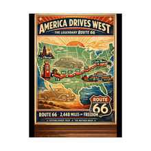 Load image into Gallery viewer, Matte Poster - Route 66 - America Drives West
