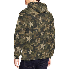 Load image into Gallery viewer, AOP Hoodie - Distressed Camo Stars Pattern Men's All Over Print Hoodie (USA Size)
