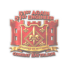 Load image into Gallery viewer, Kiss-Cut Stickers - Army - 51st Engineer Combat Battalion - 3d enhanced
