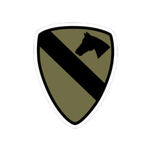 Load image into Gallery viewer, Kiss-Cut Stickers - SSI - 1st Cavalry Division - Subdued X 300
