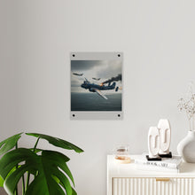 Load image into Gallery viewer, Acrylic Wall Art Panel - April 8, 1950, Baltic Sea - Latvia Soviet fighters shot down a U.S. Navy PB4Y-2 - Liberator - Cold War
