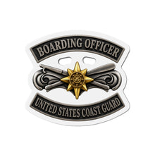 Load image into Gallery viewer, Die-Cut Magnet - USCG - Boarding Officer w txt - 3D - Enhanced
