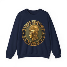 Load image into Gallery viewer, Crewneck Sweatshirt - Army - Women's Army Corps Veteran - 3D - Enhanced
