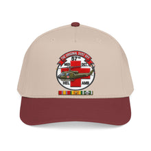 Load image into Gallery viewer, Mid Profile Baseball Cap - Army - 57th Medical Co - Original Dustoff - Vietnam w VN SVC - 3D - Enhanced
