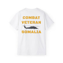 Load image into Gallery viewer, Unisex Ultra Cotton Tee - Combat Veteran Somalia - UH-60 Black Hawk
