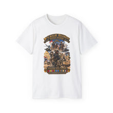Load image into Gallery viewer, Unisex Ultra Cotton Tee - Army - Todays Buffalo Soldiers in Iraq - OIF - Cavalrymen at War w IRAQ SVC - 3D - Enhanced
