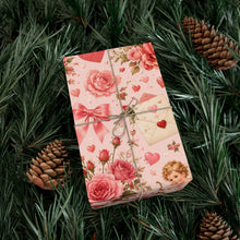 Load image into Gallery viewer, Gift Wrap Paper — Romantic vintage Valentine pattern
