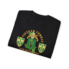 Load image into Gallery viewer, Unisex Ultra Cotton Tee - Army - Vietnam Combat Veteran w 212th Military Police Company - 18th MP Bde SSI - VN SVC X 300
