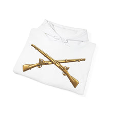 Load image into Gallery viewer, Hoodie – Army - Infantry Branch Insignia - no text - Gold - 3D - Enhanced

