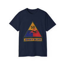 Load image into Gallery viewer, Unisex Ultra Cotton Tee - SSI - 50th Armored Division w Name Tape X 300
