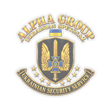 Load image into Gallery viewer, Kiss-Cut Stickers - Ukraine - Alpha Group - Ukrainian Spetsnaz - 3D - Enhanced
